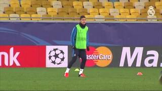 Real Madrid train at Arena Lviv ahead of Shakhtar clash