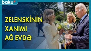 Zelenskinin xanımı Ağ Evdə - BAKU TV