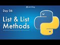 List & List Methods Python Programming Tutorial | Free Python for Data Science | Beginners Guide
