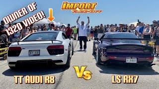 2 Step / Rev Battle IFO Iowa 2022 with TT Audi R8 vs LS RX7 vs Mustang vs Nissan plus more!