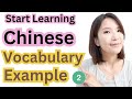 Start Learning Chinese with Vocabulary & Examples 2