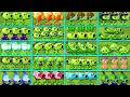 All Pea Plants LEVEL 1 Battlez Vs All Zombies - Who Will Win? - Pvz 2 Plant vs Plant