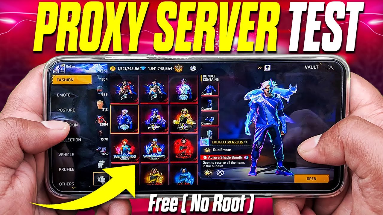 I Test Free Fire Proxy Server On Android No Root Youtube