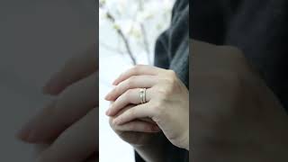 【木目金戒指的疊戴】日本結婚對戒.求婚鑽戒