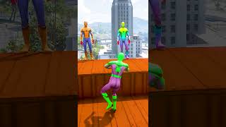 GTA 5 Epic Water Ragdolls | Spider-Man Jumps / Fails ep.1179 #shorts
