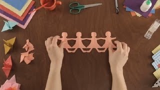 How to Make Paper Dolls : Paper Art Projects