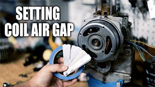 How to set coil air gap on puch mopeds and small engines