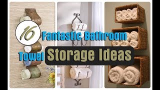 16 Fantastic Bathroom Towel Storage Ideas