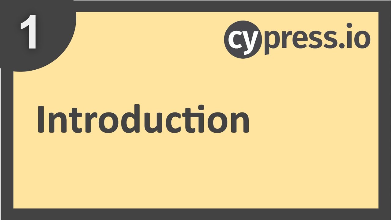 Cypress Beginner Tutorial 1 Introduction Quadexcel