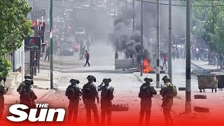 Live: Palestinians stage anti-Israel protest in West Bank
