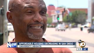 Affordable housing decreases in San Diego