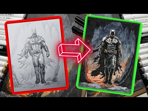 Drawing BATMAN【Speed Painting】| DKArtsTV - YouTube