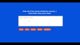 Random choice picker js simple project for beginner Md Sohan Ali, work24sohan