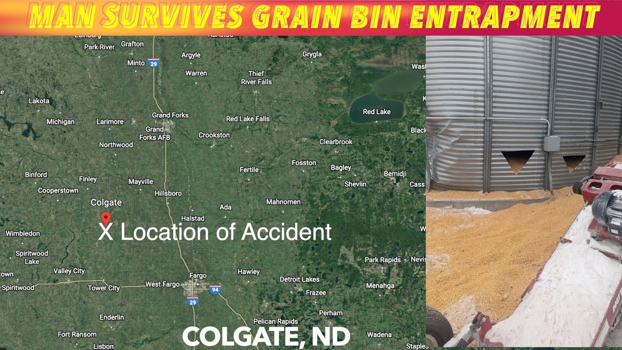 Man Survives Grain Bin Entrapment Youtube