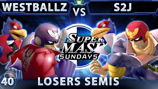 SSS 40 - Tempo Westballz (Falcon/Falco) Vs. MIOM S2J (Falcon/Falco) SSBM Losers Semis - Smash Melee