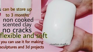 best homemade air dry clay recipe /Perfect air dry clay recipe /#airdryclay