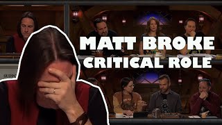 Matt Mercer LITERALLY Broke the Cast for 98 Seconds | C3E15