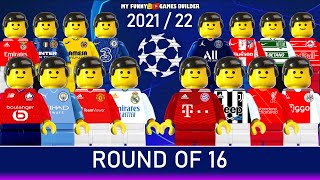 Champions League 2021/22 Round Of 16 • Road To UCL Draw in Lego Football