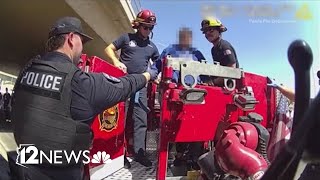 Peoria police rescue woman in crisis on Valley freeway