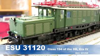 ESU 31120 Class 194 of the DB, Era IV DCC SOUND