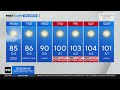 Monday afternoon weather forecast - June 26, 2023