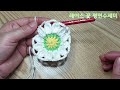 eng sub 수세미뜨기 레이스 꽃 평면수세미 lace flower flat scrubber 초보자도 쉽게 뜨실 수 있어요 수세미뜨기 삼순이코바늘 재희코바늘