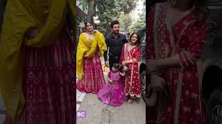 Mahhi Vij , ￼Jay Bhanushali,Tara Jay Bhanushali ,Arti Singh spotted at Rrahul kanal wedding in khar