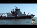 The Fireboat Three Forty Three Arrives in New York Harbor