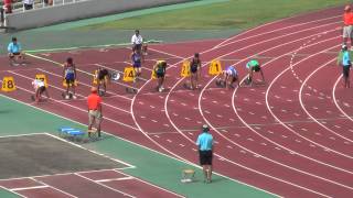 H25　千葉県中学総体　1年男子100ｍ決勝