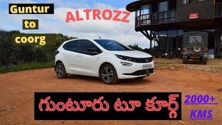 Guntur to Coorg | Day 1| Tree House | 2000 + kms trip | TATA ALTROZ PETROL | OFF ROADING