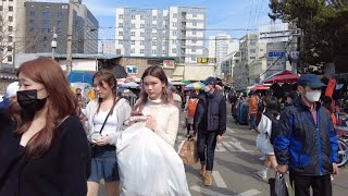 [4K] 동묘역 벼룩시장🤔도심 한복판 시간여행 구제시장 거리풍경😎 / Dongmyo Station Flea Market Walk - Seoul 🇰🇷