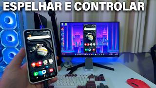 Como ESPELHAR E CONTROLAR TELA do celular no PC (Grátis)