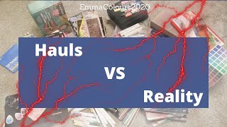 Hauls vs Reality the bare truth - adult colouring