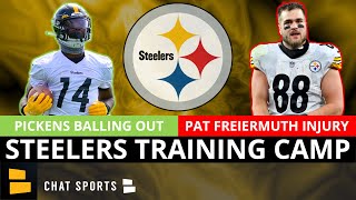 Steelers Training Camp: George Pickens THAT GUY! Mason Rudolph Starting? Pat Freiermuth Injury News