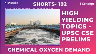 What is chemical oxygen demand ? Water pollution indicators #ias #civilservices #cgpsc #shorts