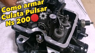 Como armar culata de Pulsar 200ns 🛑⚙️#ns200 #motos #200ns #culata