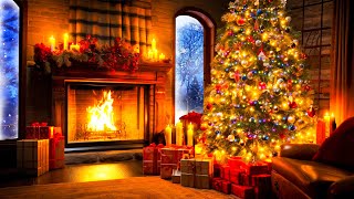 24/7 Instrumental Christmas Music With Fireplace 🔥 Relaxing Christmas Music 🎄 Christmas Ambience