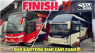 MENJELANG RILIS ‼️AGRA MAS JB3 SINGLE GLAS \u0026 SR3 RAJAWALI NEW LIVERY 🤩😎 | BANDUNG MITRA BODY REPAIR