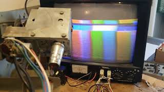 1956 RCA CTC 5 Color TV First Run in many years on the Tele-Matic Test Jig