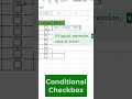 google sheets conditional format checkbox shorts