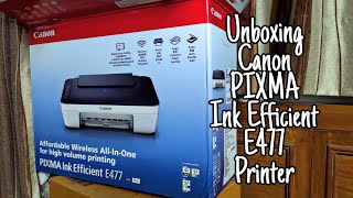 Unboxing Canon PIXMA E477 and Print Test