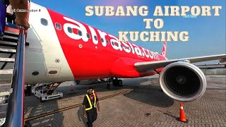 Subang To Kuching. Air Asia A320. Air Asia New Route To Kuching.