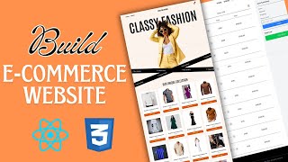 Build a Complete Ecommerce Website With React JS | React JS and Context API Ecommerce Website