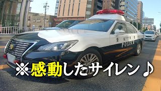 感動した警察パトカーのサイレン