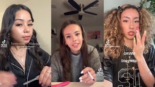 GRWM TIKTOK STORYTIME COMPILATION!!