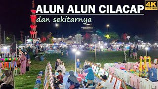 Walking Around Cilacap City Square❗Alun Alun Pusat Kota Cilacap malam hari Central Java/Jawa Tengah