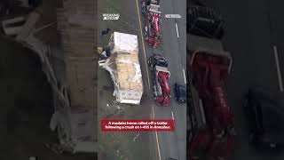 Crash involving modular home prompts hourslong lane closures on I-495 in Amesbury