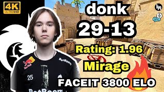 donk (29-13) w/Magnojez (mirage) | FACEIT avg. 3800 ELO | Feb 15, 2025 | CS2 POV/DEMO