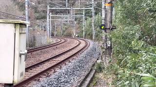 大和路快速　大阪行き　明神第二踏切にて