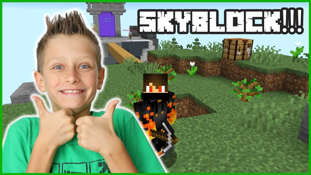My First Time Playing Skyblock Youtube